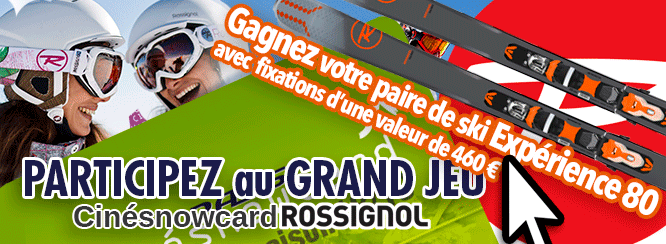 GRAND JEU CINESNOWCARD ET ROSSIGNOL